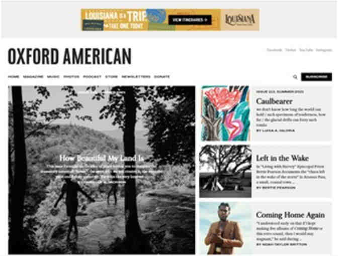 Oxford American E-Newsletter Banner Ads