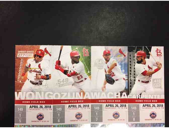 4 St. Louis Cardinals Baseball Tickets - Photo 1