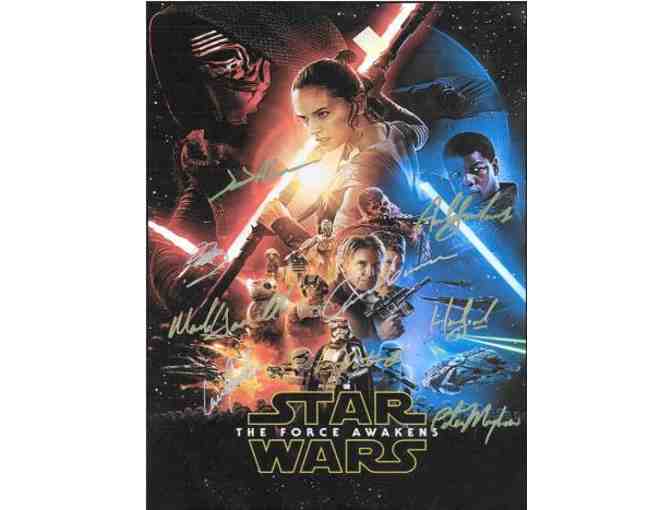 Autographed Poster from Star Wars Episode VII The Force Awakens Cast