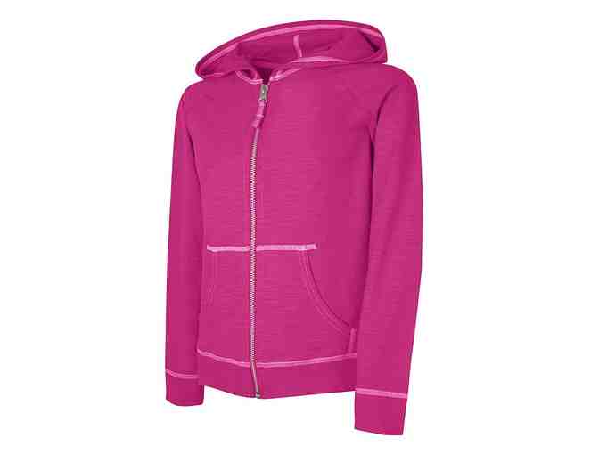 Hanes pink youth hoodie, size medium - Photo 1