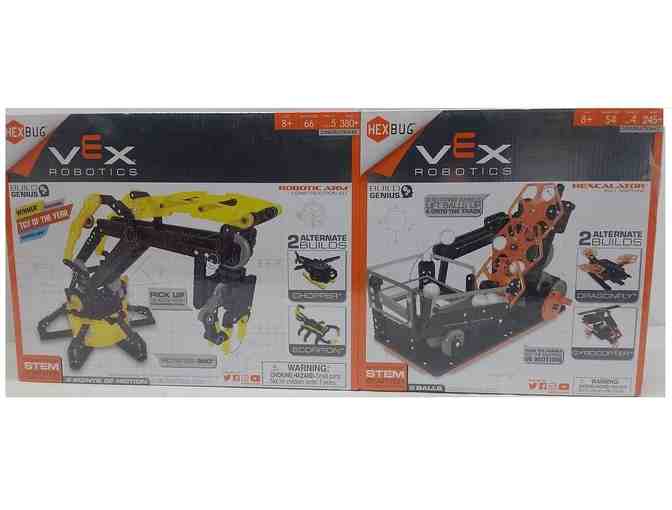 VEX Robotics: Robotic Arm and Hexcalator 2-Pack Kit with 2 Alternative Builds, Toy Set