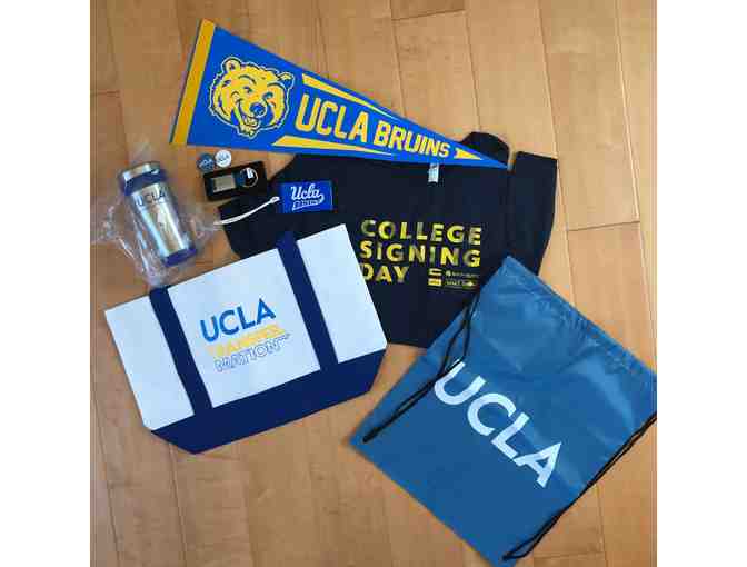 UCLA Swag Package #1 (includes Under Armour white polo plus a whole lotta loot)