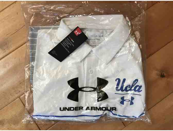 UCLA Swag Package #1 (includes Under Armour white polo plus a whole lotta loot)