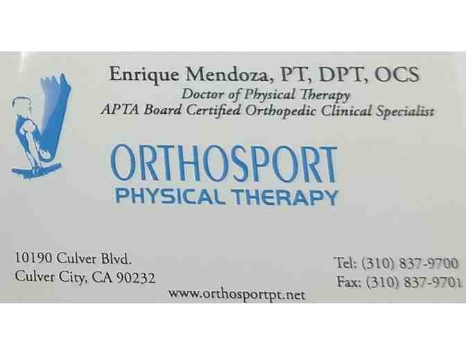 Physical therapy consultation at Orthosport Physical Therapy
