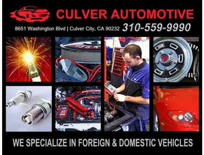 Oil Change from Culver Automotive