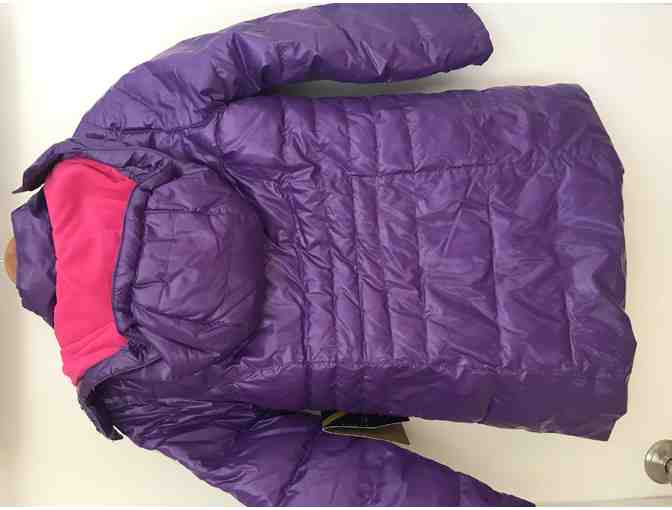 Versace Italia 1969 Sportivo SRL Purple Shiny Warm Puffer Coat Girls Size 10/12 - Photo 3