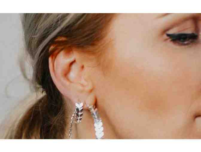 Sarah Briggs Fishtail Hoop Earrings - Photo 3