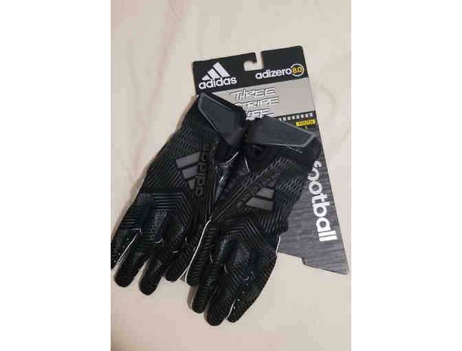 Adidas "three stripe Life" soccer goalie gloves - youth large (black) - Photo 1