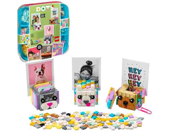 Lego Dots Animal Picture Holders and 2 bracelets.