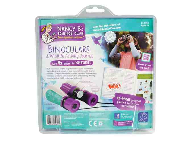 Nancy B's Science Club Binoculars and Wildlife Activity Journal