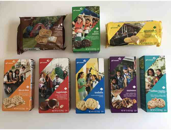 EIGHT different packages of Girl Scout Cookies