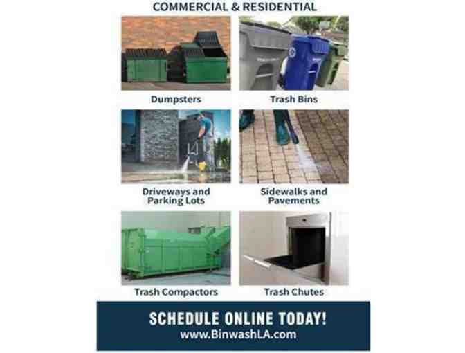 3 of your bins (trash/recycle/lawn) cleaned and sanitized!