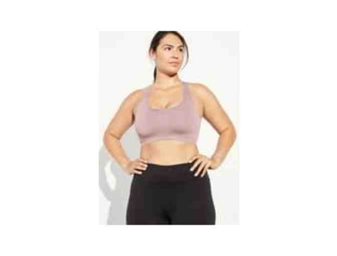 Jockey Mid Impact Removable Cup Seamless Sports Bra, Nude, Size XL