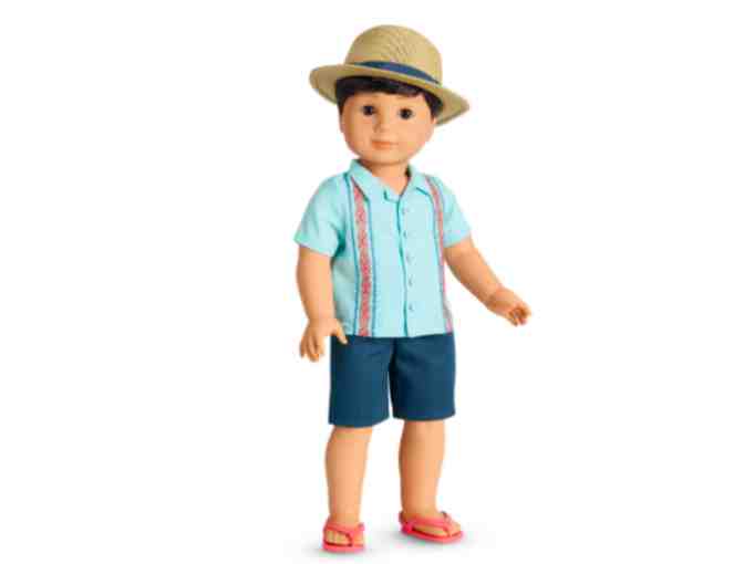 American Girl Truly Me Sun and Fun Outfit and Building Dreams PJs for boys