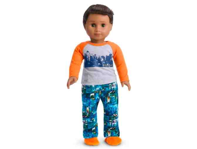 American Girl Truly Me Sun and Fun Outfit and Building Dreams PJs for boys