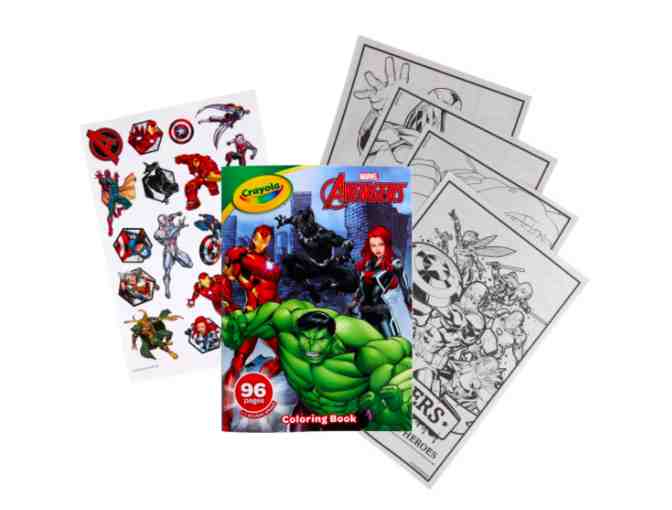 Crayola Giant Coloring pages- Avengers, Planes, and TMNT