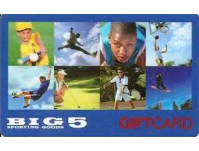 $25 gift card to Big 5 Sporting Goods