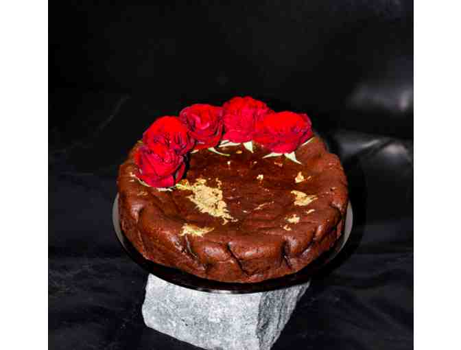 FLOURLESS DARK CHOCOLATE GOLD LEAF CAKE KIT from The Caker