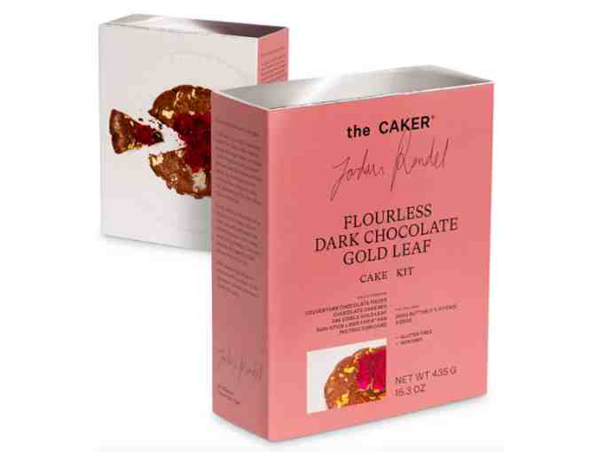 FLOURLESS DARK CHOCOLATE GOLD LEAF CAKE KIT from The Caker