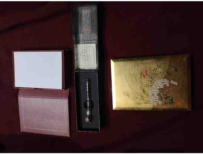 Desk set with Japanese Lacquered address book