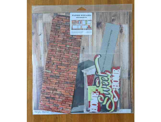 Scrapbook page Layout - Paper Wizard 'Home Sweet Home'