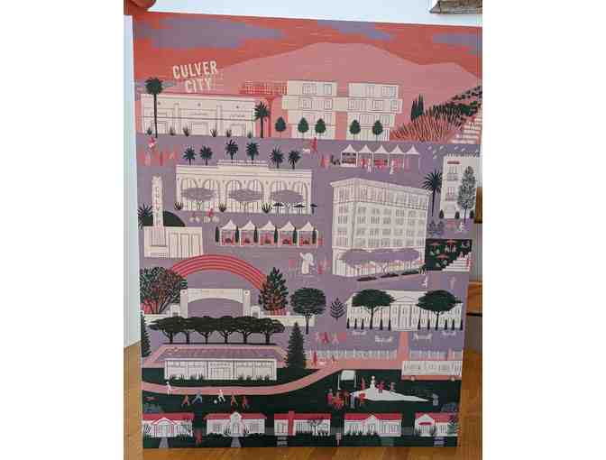 Culver City , an original illustration print that features CC landmark buildings!