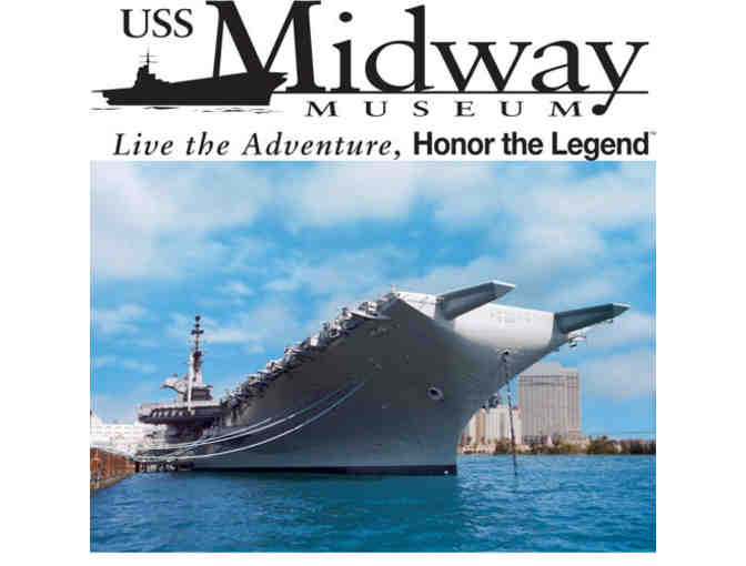 Family Pack of Four Guest Passes to the USS Midway Museum in San Diego, California