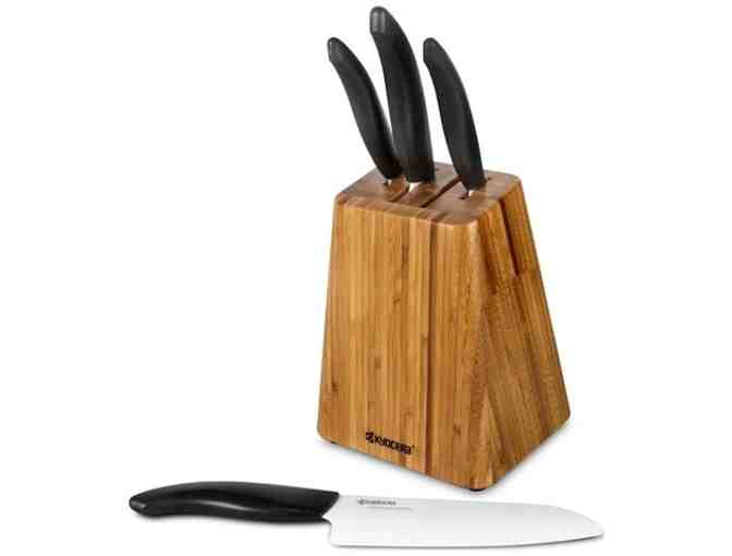 Kyocera Bamboo 5-Piece Knife Block Set