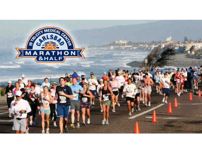 1 Free Registration for the 2017 Tri-City Medical Carlsbad Marathon or Half Marathon