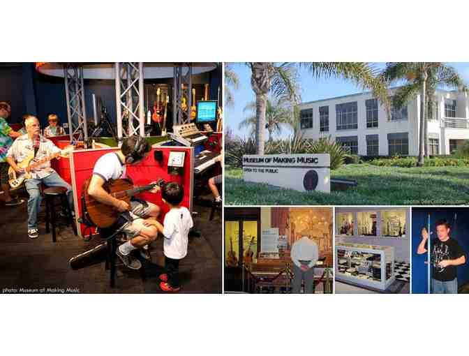 4 Admission Passes to the Museum of Making Music in Carlsbad, California