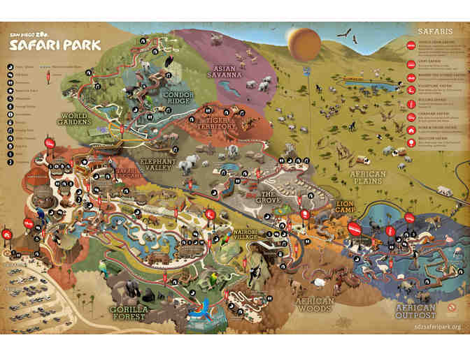 2 One-Day Passes for either the San Diego Zoo or the San Diego Zoo Safari Park