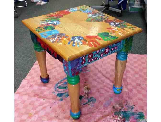 Class Art by Ms. Whealdon and her first graders: Painted Furniture