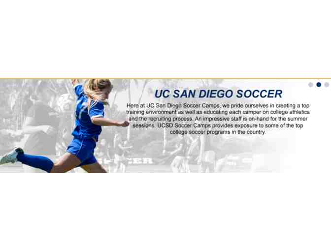 Certificate for One 3-Day Session of UC San Diego Soccer Youth Day Camp