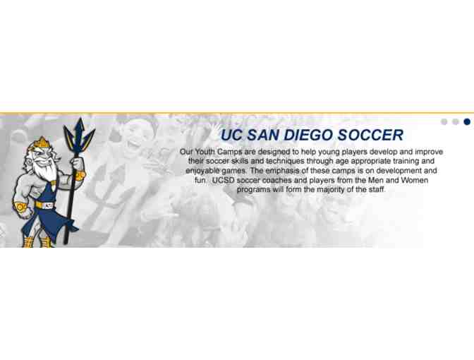 Certificate for One 3-Day Session of UC San Diego Soccer Youth Day Camp