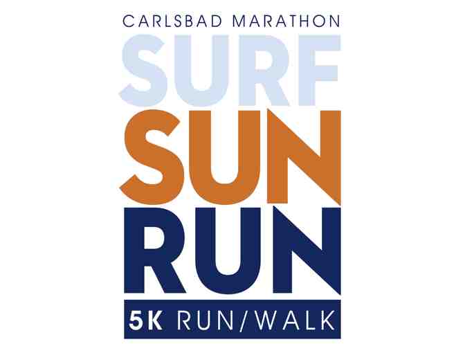 One Registration for: 2019 Carlsbad Marathon, Half Marathon OR Surf Sun Run 5K