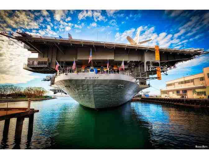 USS Midway Museum in San Diego, CA Family Pack of Four Guest Passes