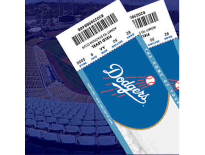 4 Dodger Tickets in Section 10 Field Level - Photo 1