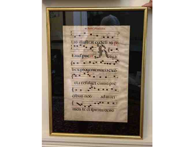 Pair of Pages from a Medieval Choir Book