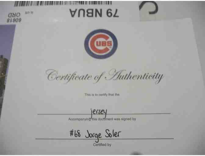 Chicago Cubs Jorge Soler Autographed Jersey