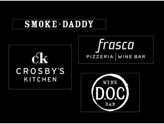 Pick Your Restaurant with 4 Star plus Smoke Daddy Basket