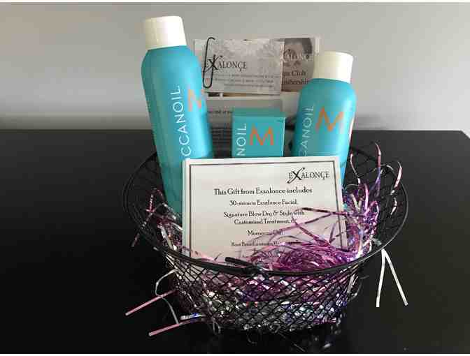 Spa Facial, Blow Out/Style and Gift Basket