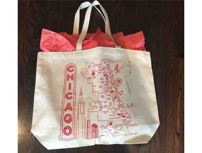 Chicago Goods-Chicago Flag Art, Chicago Wine Bag & Tote