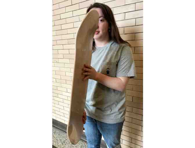 Original Skateboard Artwork by Lane Student, Megan Gallian