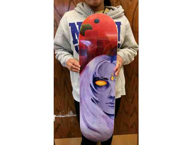 Original Skateboard Artwork by Lane Student, ZOE Gordon