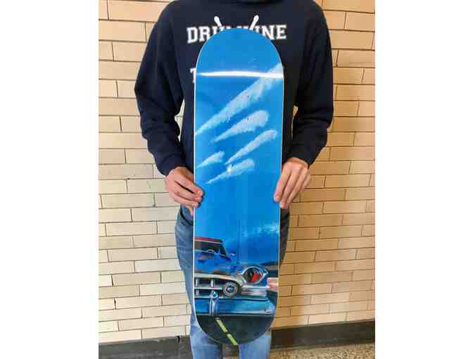 Original Skateboard Artwork by Lane Student, Kevin Rula