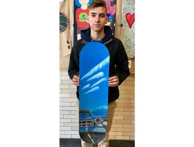 Original Skateboard Artwork by Lane Student, Kevin Rula