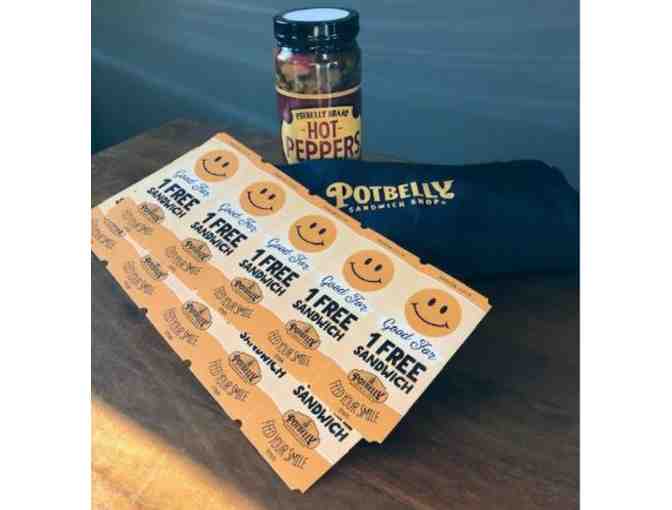 10 Potbelly Sandwiches and Swag!