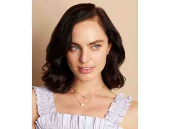 Kendra Scott Ever Gold Pendant Necklace In Platinum Drusy