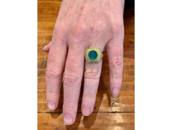 Green and Gold Ring from Stanley Brown Jewelist