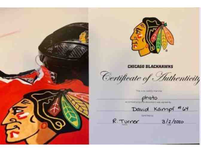 Chicago Blackhawk Center David Kampf Autographed Photo